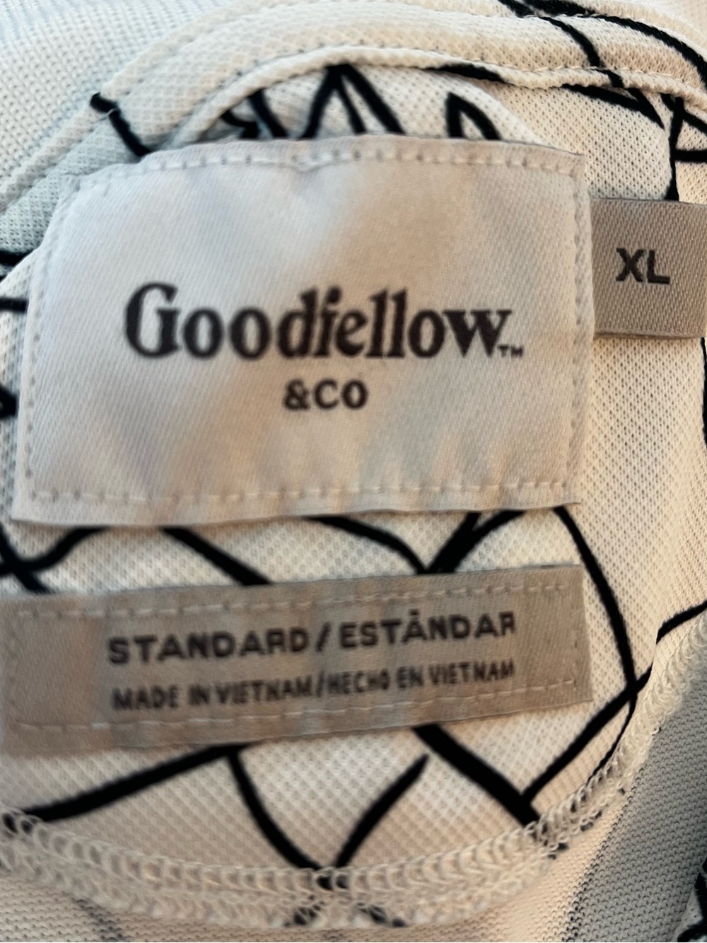 Goodfellow & Co Men’s XL Blue Ivory Polo Shirts Set of Two - Picture 9 of 10